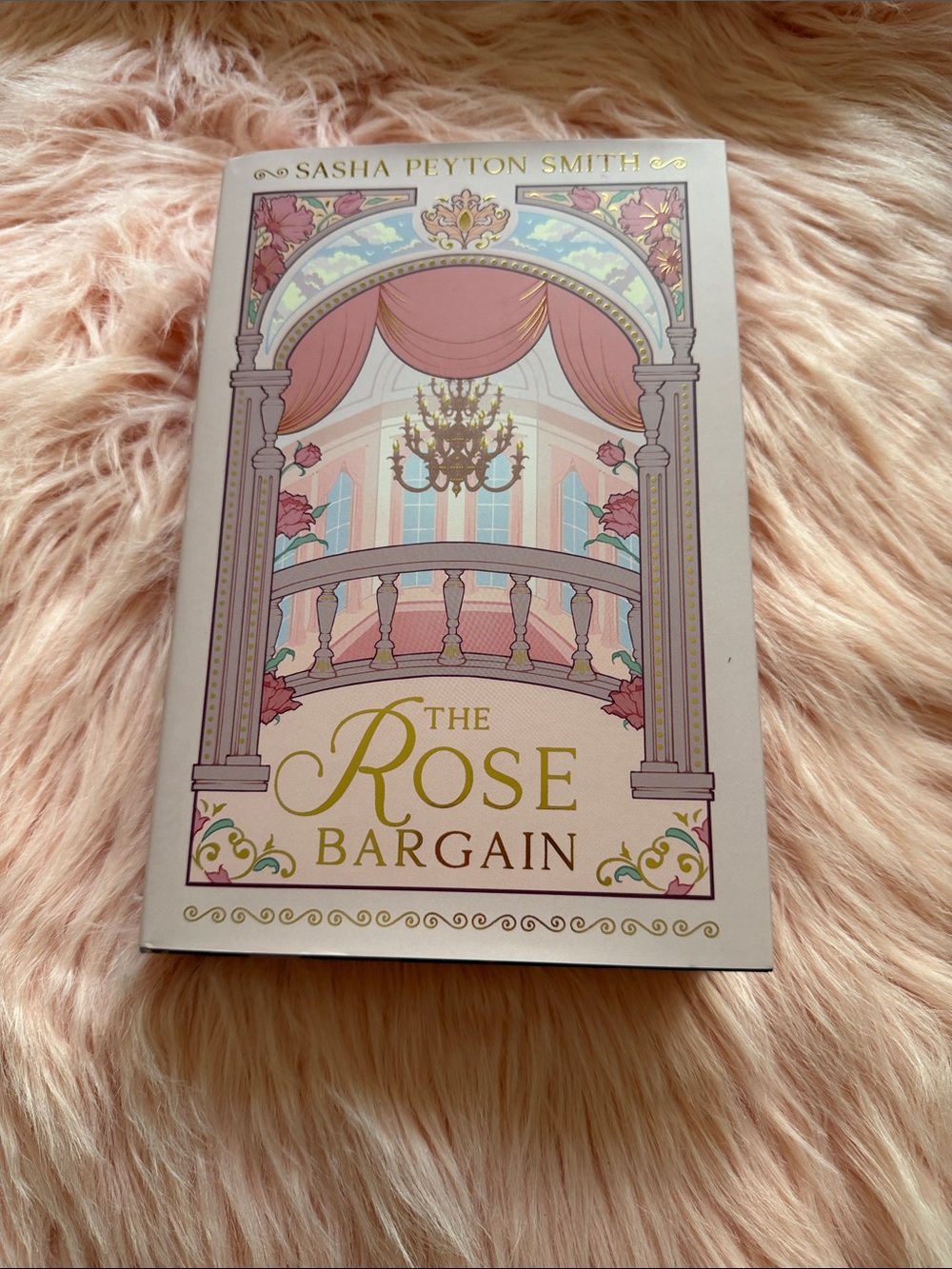 The Rose Bargain Decorative Hardcover - Pink & Gold Accents